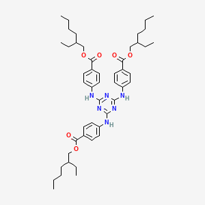 2D chemical structure of Sunbest-EHT (Ethylhexyl Triazone)