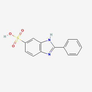2D chemical structure of Sunbest-ENS (Phenylbenzimidazole Sulfonic Acid)