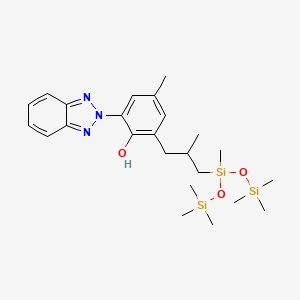 2D chemical structure of Sunbest-MXL (Drometrizole Trisiloxane)