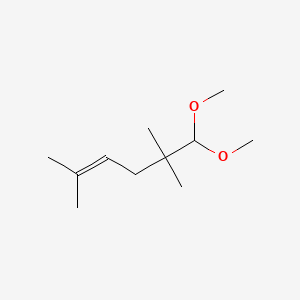 2D chemical structure of VinArom Citronia (Pomelo Acetal)
