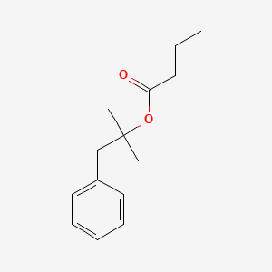 2D chemical structure of VinArom Crisp Meadow (Dimethyl Benzyl Carbinyl Butyrate)