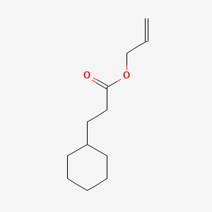 2D chemical structure of VinArom Summer Cooler (Allyl Cyclohexyl Propionate)