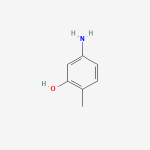 2D chemical structure of VINCOL 4A2H HD (4-amino-2-hydroxytoluene)