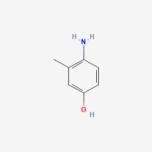 2D chemical structure of VINCOL 4MAC HD (4-amino-m-cresol)