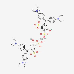 2D chemical structure of VINCOL Aegean Blue CC (Patent Blue V)