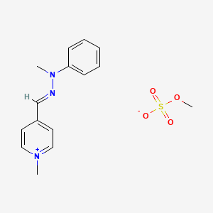2D chemical structure of VINCOL Alpine Fondue HC (Basic Yellow 87)