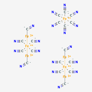 2D chemical structure of VINCOL Berlin Blue CP (Ferric Ammonium Ferrocyanide)