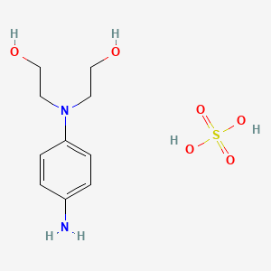 2D chemical structure of VINCOL BHP HD (N,N-Bis(2-Hydroxyethyl)-p-Phenylenediamine Sulfate)