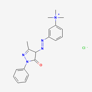 2D chemical structure of VINCOL Butterscotch HC (Basic Yellow 57)