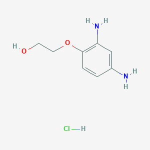 2D chemical structure of VINCOL ChloroDPE HD (2,4-diaminophenoxyethanol HCl)