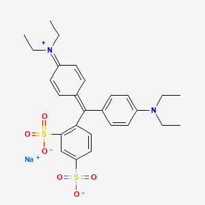 2D chemical structure of VINCOL Deep Sea CC (Acid Blue 1)