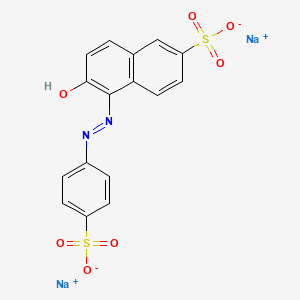 2D chemical structure of VINCOL Dusk Switch CL (FD&C Yellow 6 Lake)