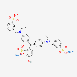 2D chemical structure of VINCOL Green Amethyst CF (FD&C Green 3)