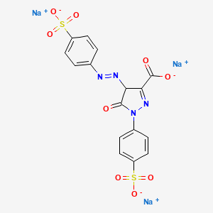 2D chemical structure of VINCOL Limon Switch CL (FD&C Yellow 5 Lake)