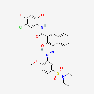 2D chemical structure of VINCOL Marinara Red CP (Pigment Red 5)