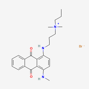 2D chemical structure of VINCOL Ocean Azure HC (HC Blue 16)