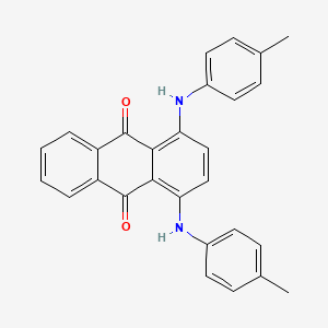 2D chemical structure of VINCOL Pine Green OS (D&C Green 6 (Oil Soluble))