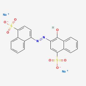 2D chemical structure of VINCOL Radiant Ruby CA (Acid Red 14)