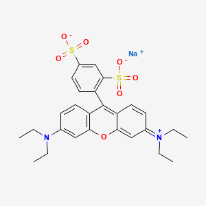 2D chemical structure of VINCOL Red Punch CA (Acid Red 52)
