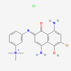 2D chemical structure of VINCOL Stormy Blue HC (Basic Blue 99)