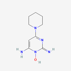 2D chemical structure of Vinox (Minoxidil USP)