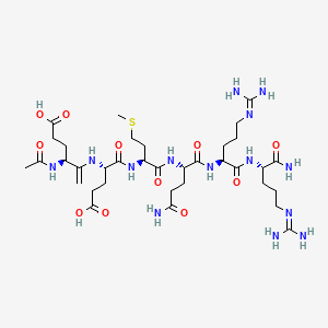 2D chemical structure of VinPep-ARG (Acetyl hexapeptide-8)