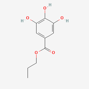 2D chemical structure of VinShield-Gal (Propyl Gallate)