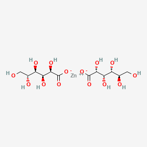 2D chemical structure of VinShield-ZG (Zinc Gluconate)